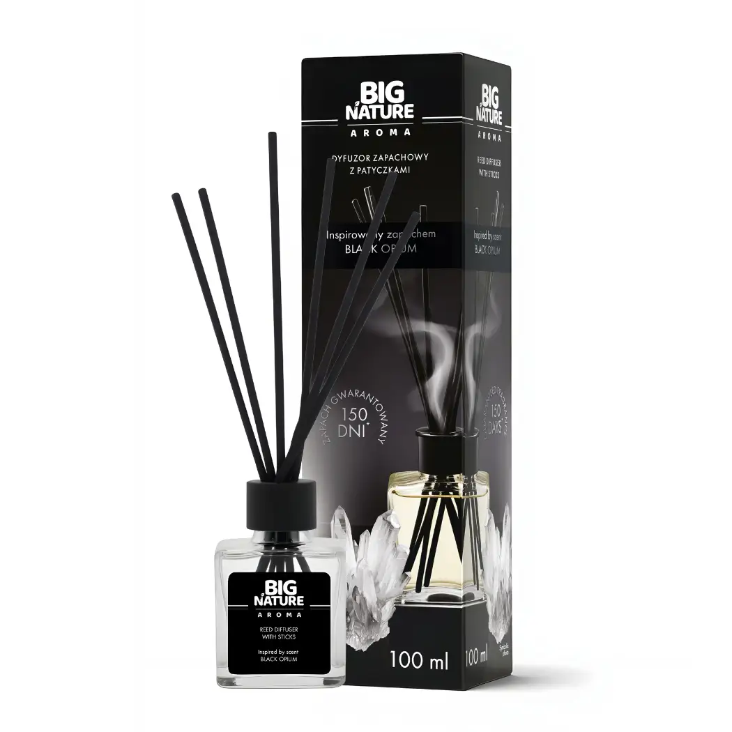 Dyfuzor Zapachowy z Patyczkami - Inspirowany Zapachem BLACK OPIUM 100ml — 4
