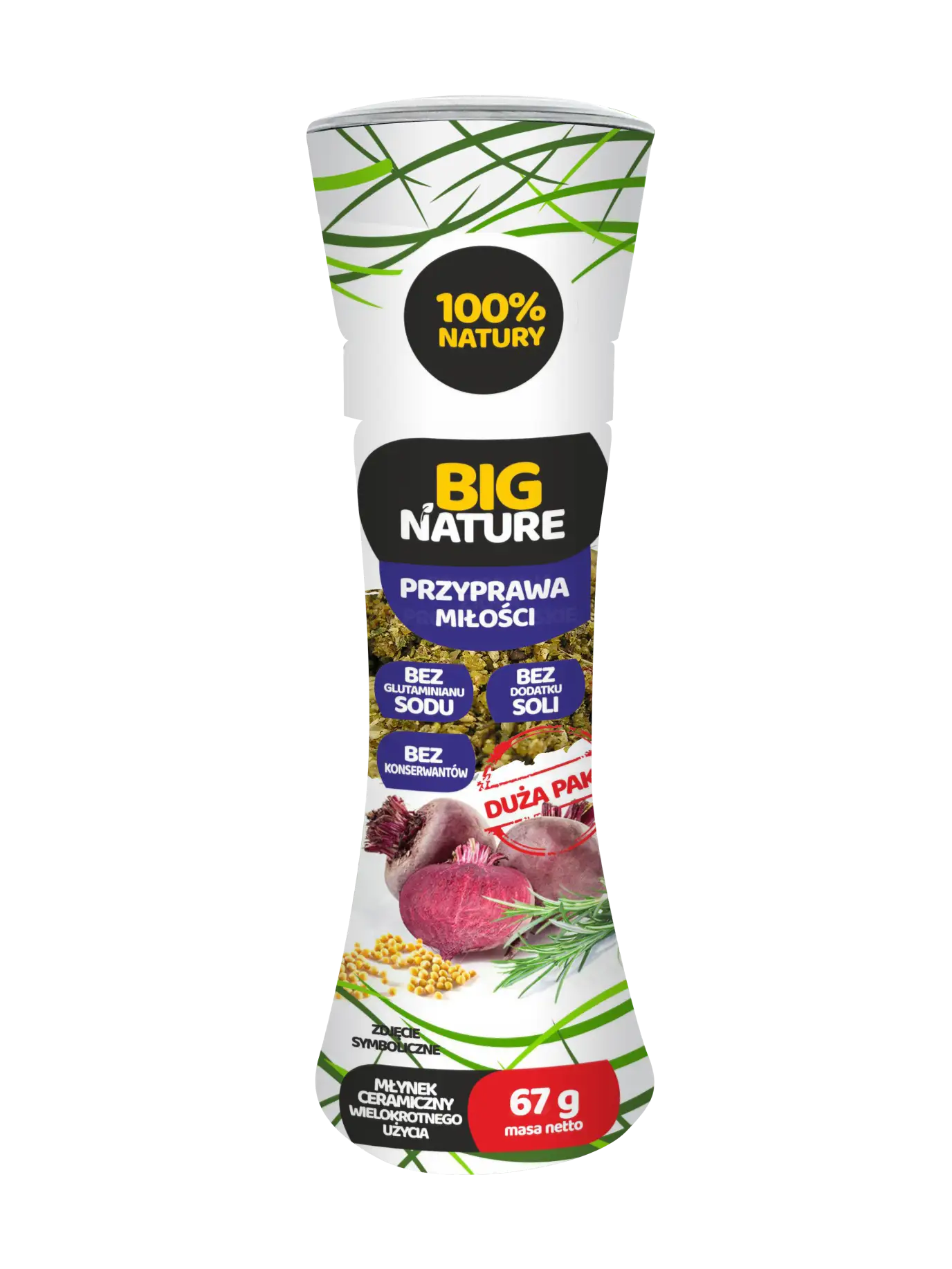 Przyprawa miłości Młynek 67g Duża Paka - BIG NATURE — 2