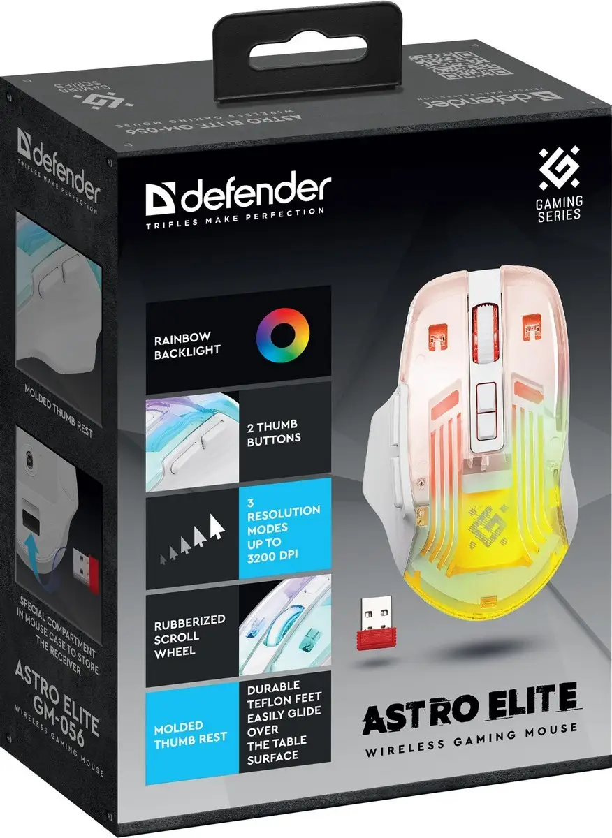 MYSZ DEFENDER GM-056 ASTRO ELITE 3200dpi 7P — 5