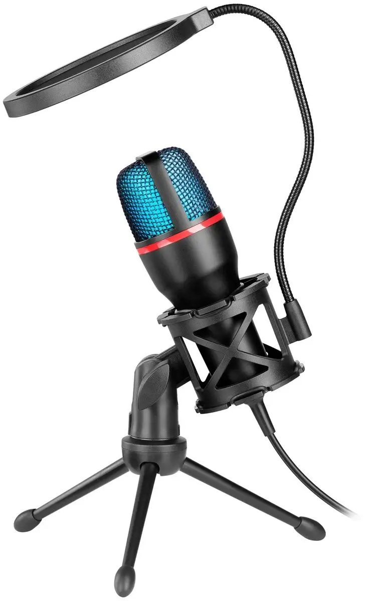 MIKROFON DEFENDER FORTE GMC 300 RGB STREAMING — 3