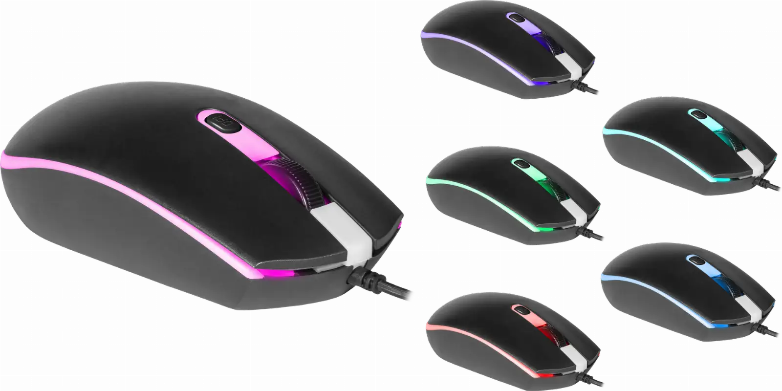 MYSZ DEFENDER DOT MB-986 OPTICAL 7 KOLORÓW 1000dpi 4P — 6