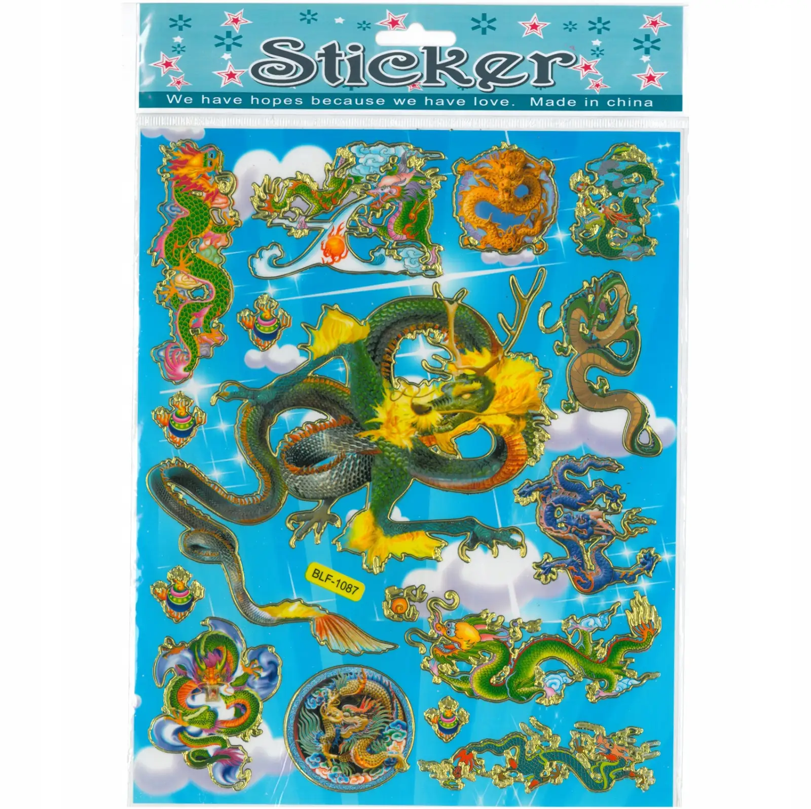naklejki 10szt. SMOKI | 2005F