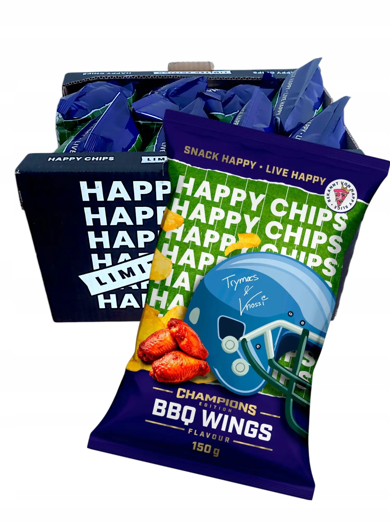 Happy Chips BBQ Wings 150g Kurczak Karton — 5