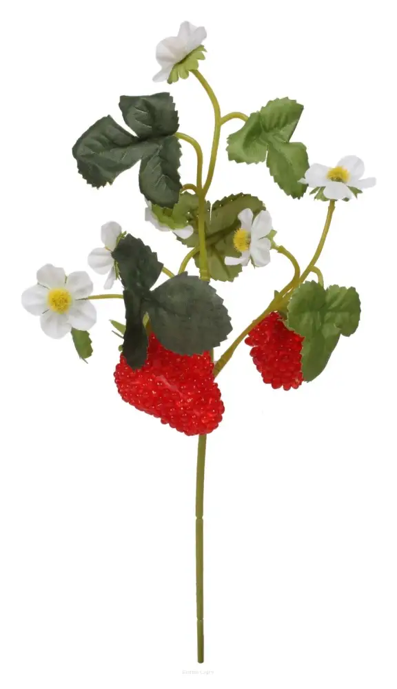 gałązka 12szt. TRUSKAWKA  30cm | INF118