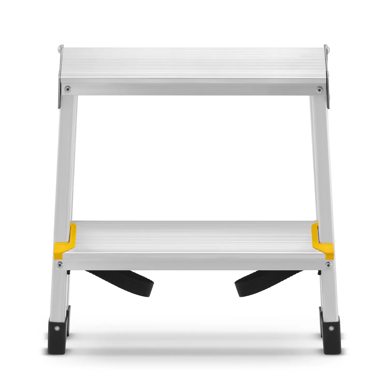 Drabina aluminiowa domowa dwustronna składana HIGHER 2x2 stopnie taboret podnóżek schodek — 5