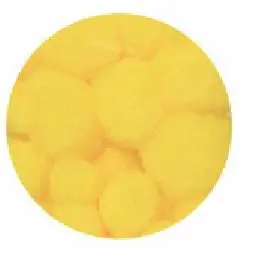 pompony 80szt. ŻÓŁTE | POM-006