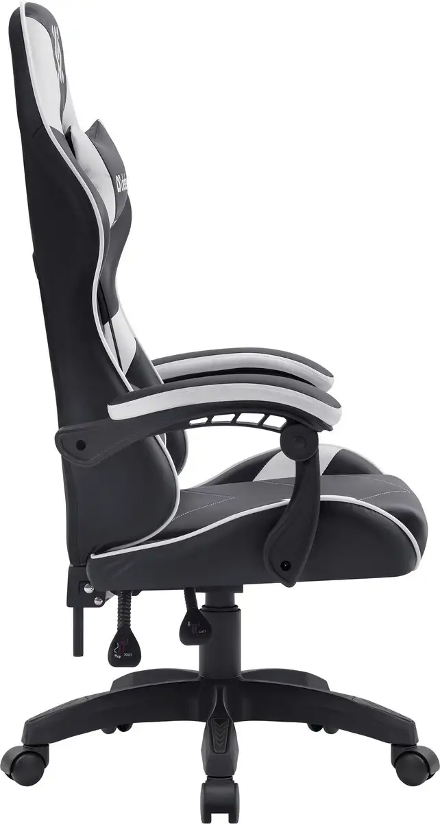 FOTEL DEFENDER COMPANION BIAŁO-CZARNY GAMING — 5
