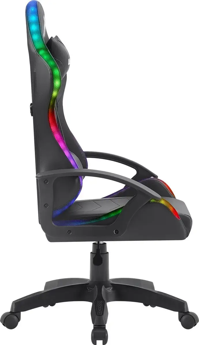 FOTEL DEFENDER FACTOR X CZARNY RGB GAMING — 14