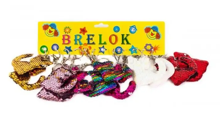 brelok cekiny kot 12 szt.