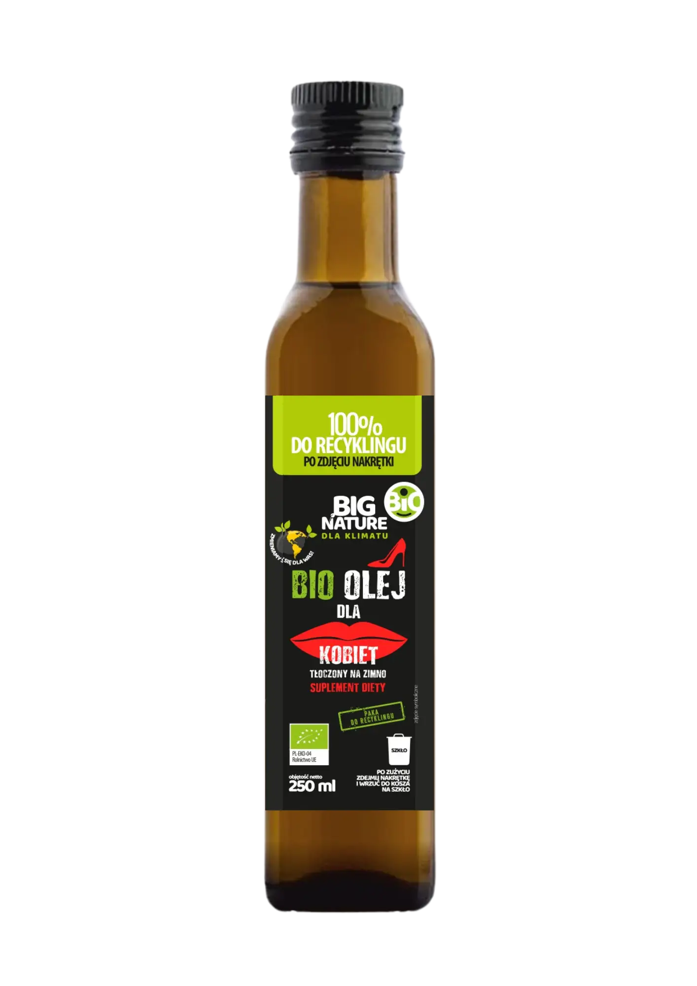 Olej DLA KOBIET bio tłoczony na zimno 250ml - BIG NATURE
