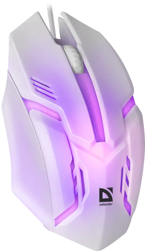 MYSZ DEFENDER CYBER MB-560L BIAŁA 7 KOLORÓW PODŚWIETLENIA 1200dpi 3P — 8