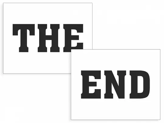 naklejki na buty THE END | NB7