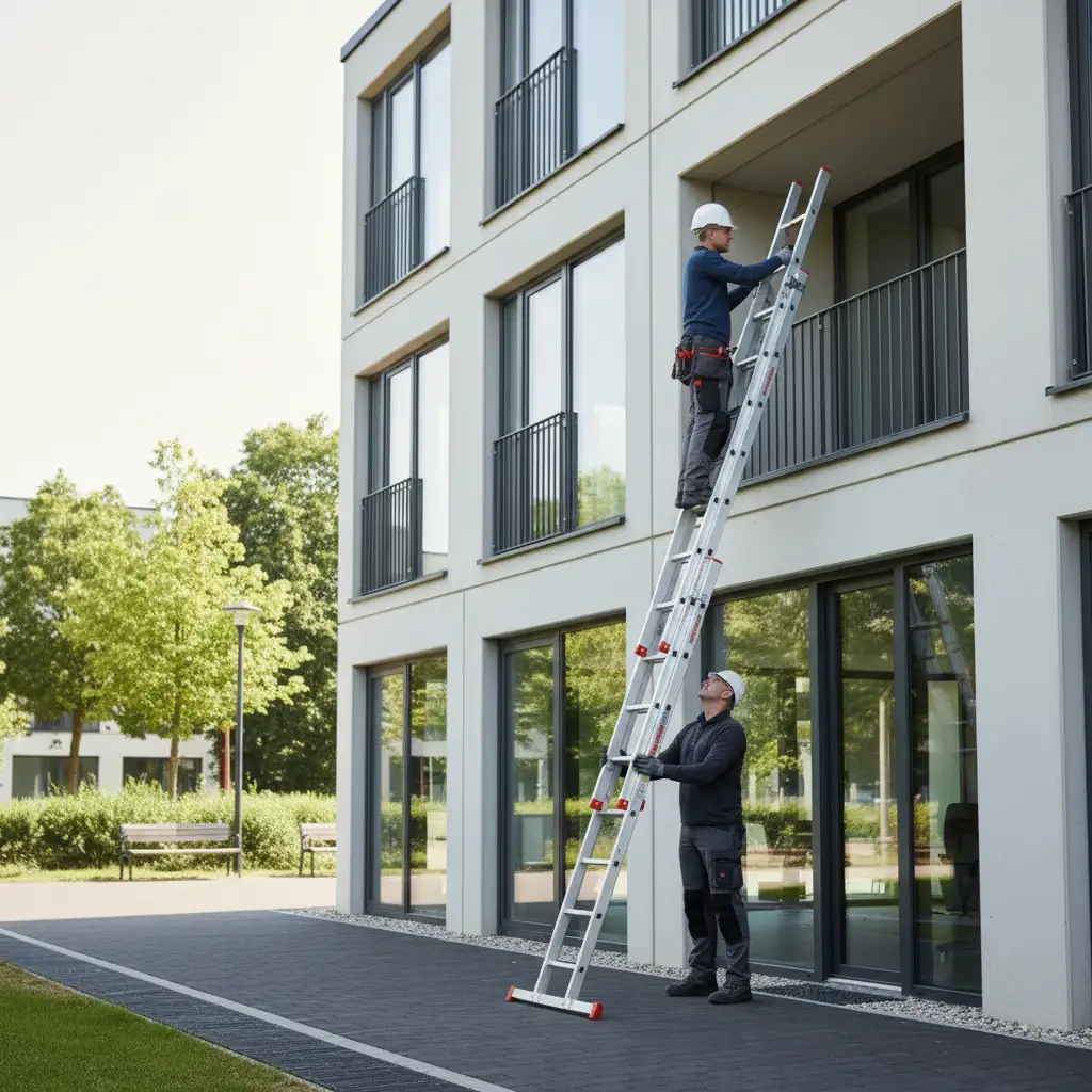 Drabina aluminiowa składana profesjonalna FARAONE 3x7 AK225.3 - 5,30 m — 10