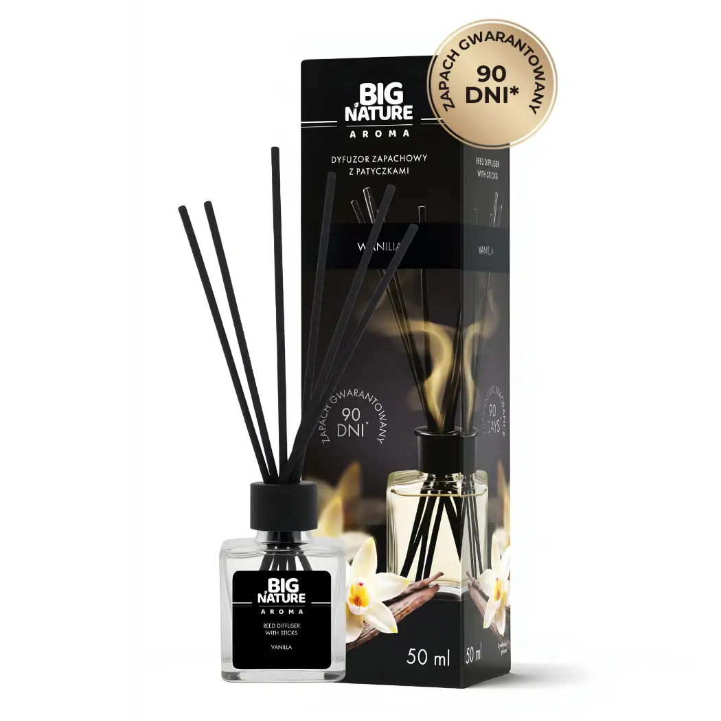 Dyfuzor Zapachowy z Patyczkami - WANILIA 50ml