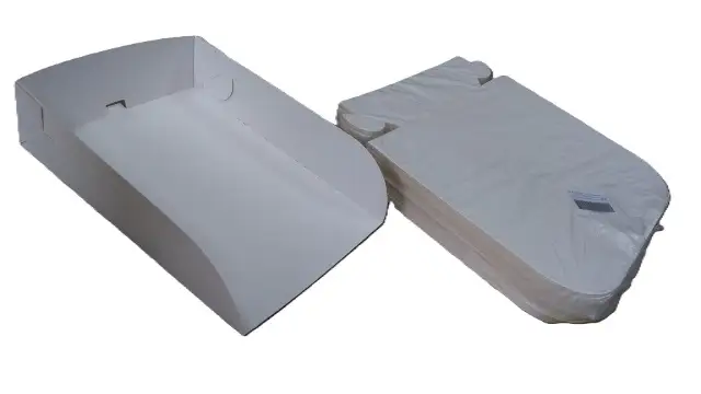 pudełko papierowe otwarte na ciasto podkład 25 x 18 x 6cm - 100 szt.     0164