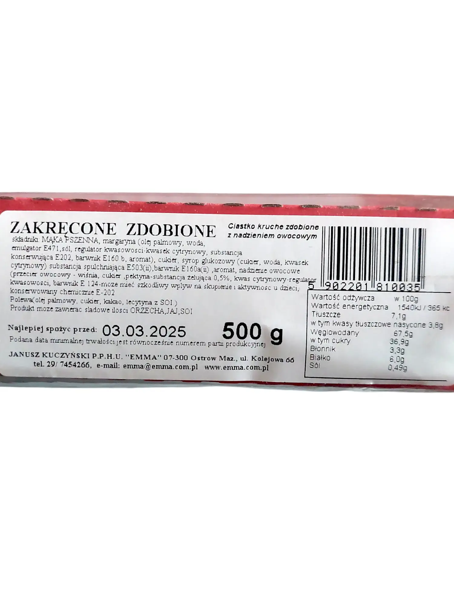 Ciastka kruche 500g Zakręcone zdobione — 2