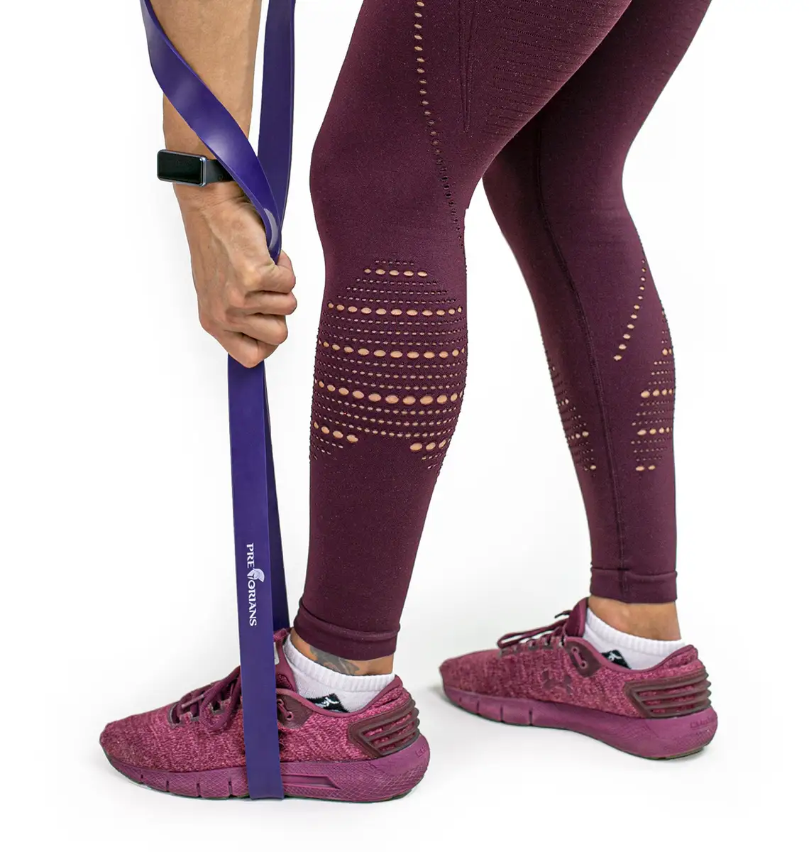 Guma fitness taśma 29mm 14-39kg fioletowa