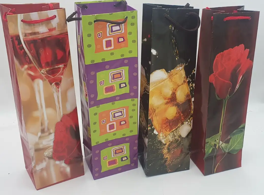 torba papierowa na butelkę 10 x 35 cm TLB   10szt.