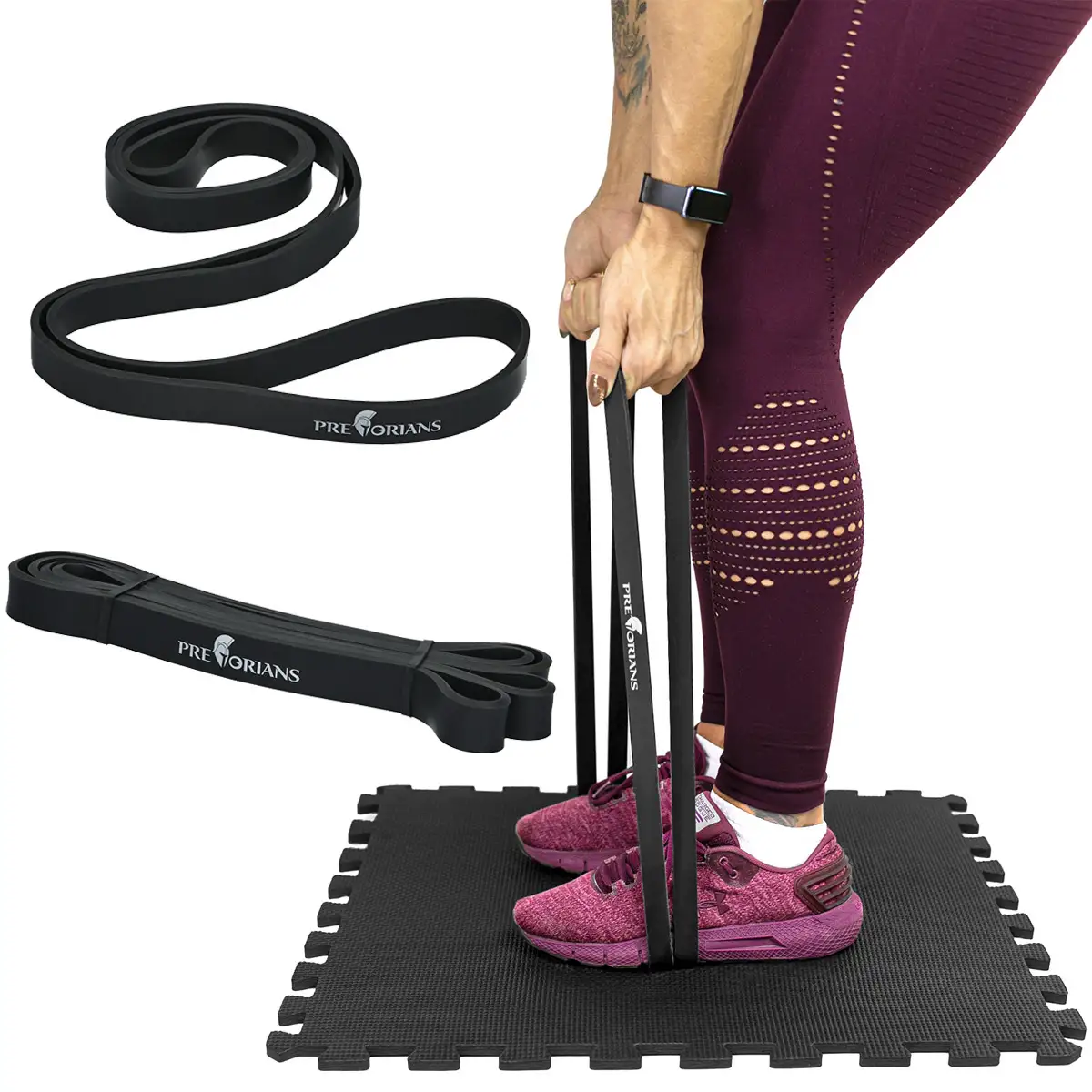 Guma fitness taśma 21mm 16-32kg czarna — 6