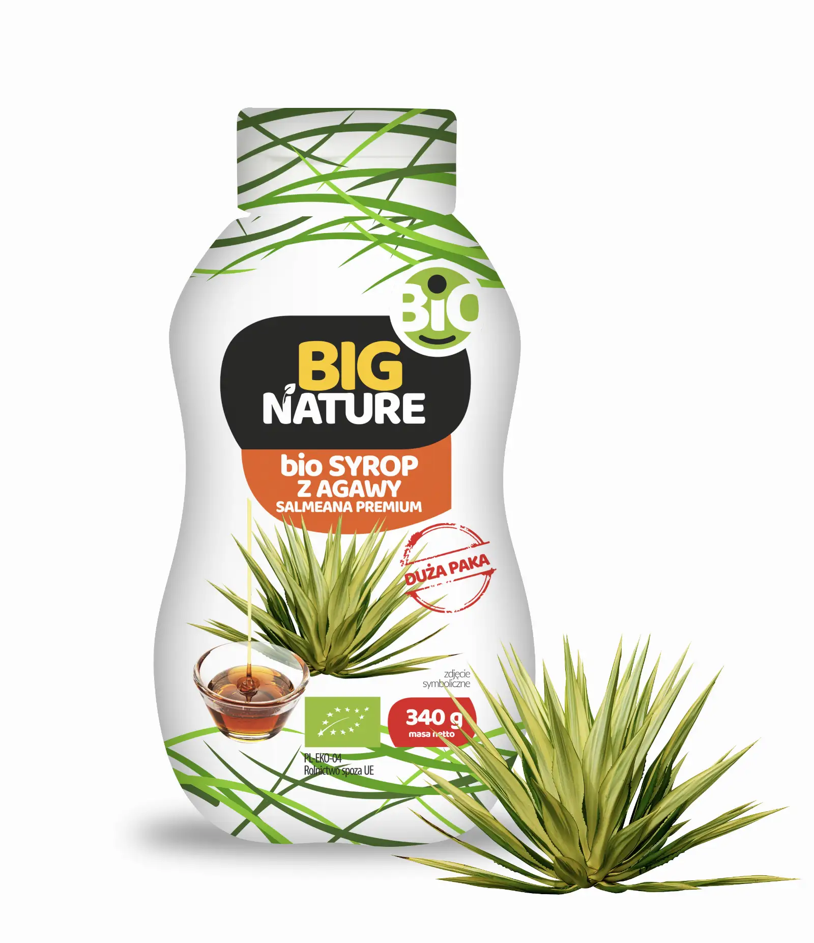 Syrop z agawy salamanea premium bio 340g - BIG NATURE