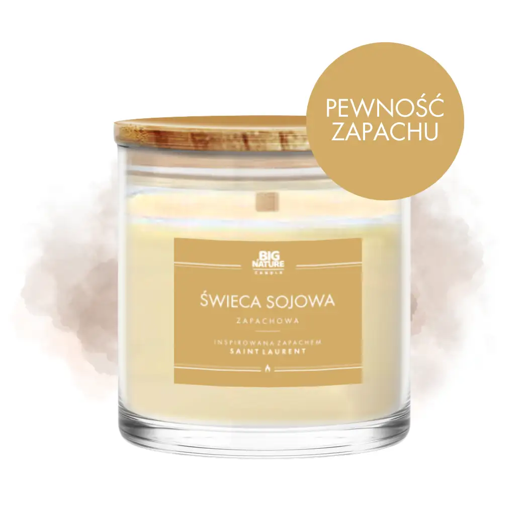 Świeca sojowa zap. insp. SAINT LAURENT 215g - BIG NATURE CANDLE