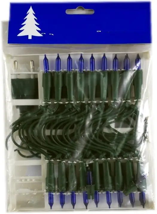 lampki 35szt. NIEBIESKIE