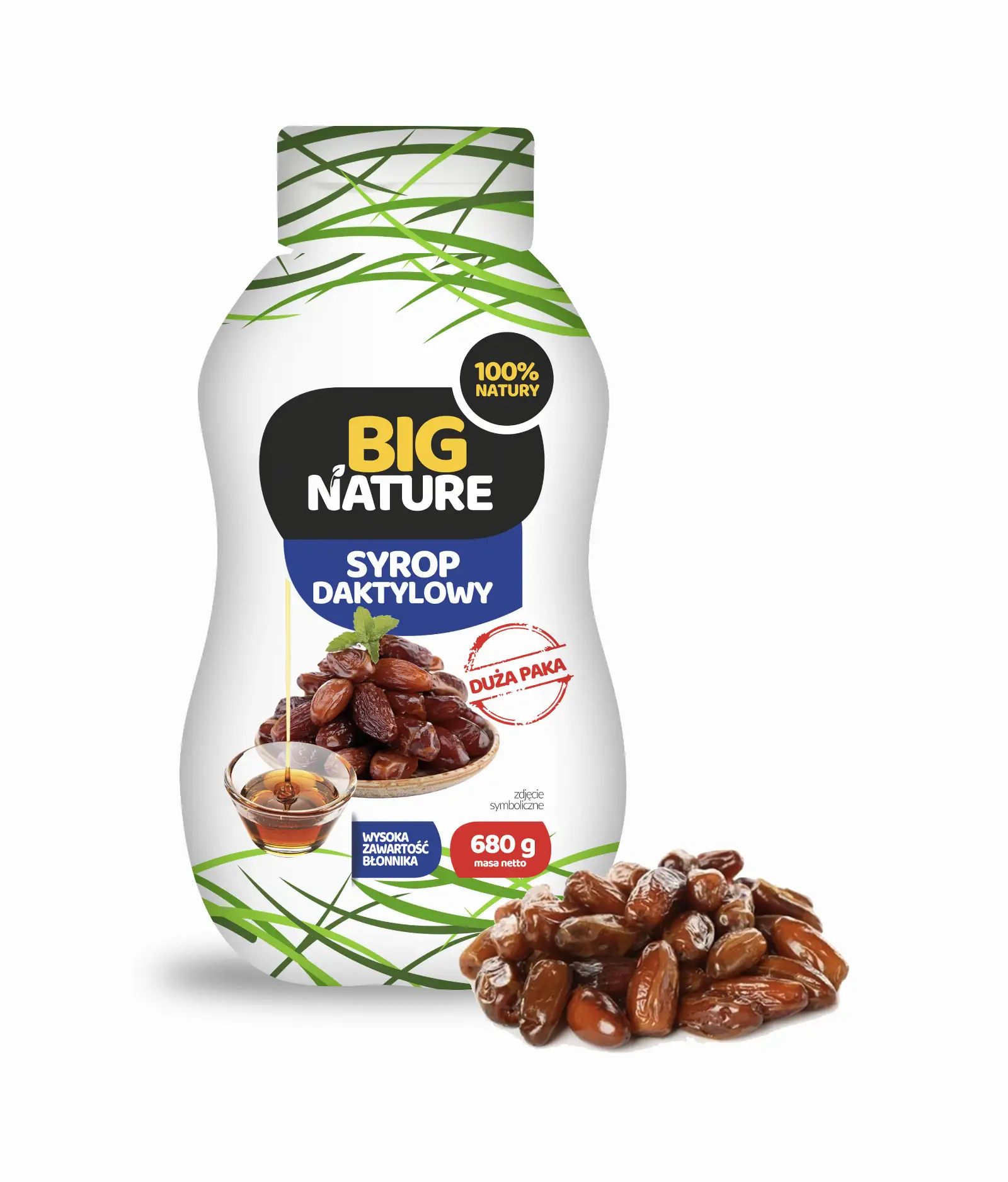 Syrop daktylowy 680g Duża Paka - BIG NATURE