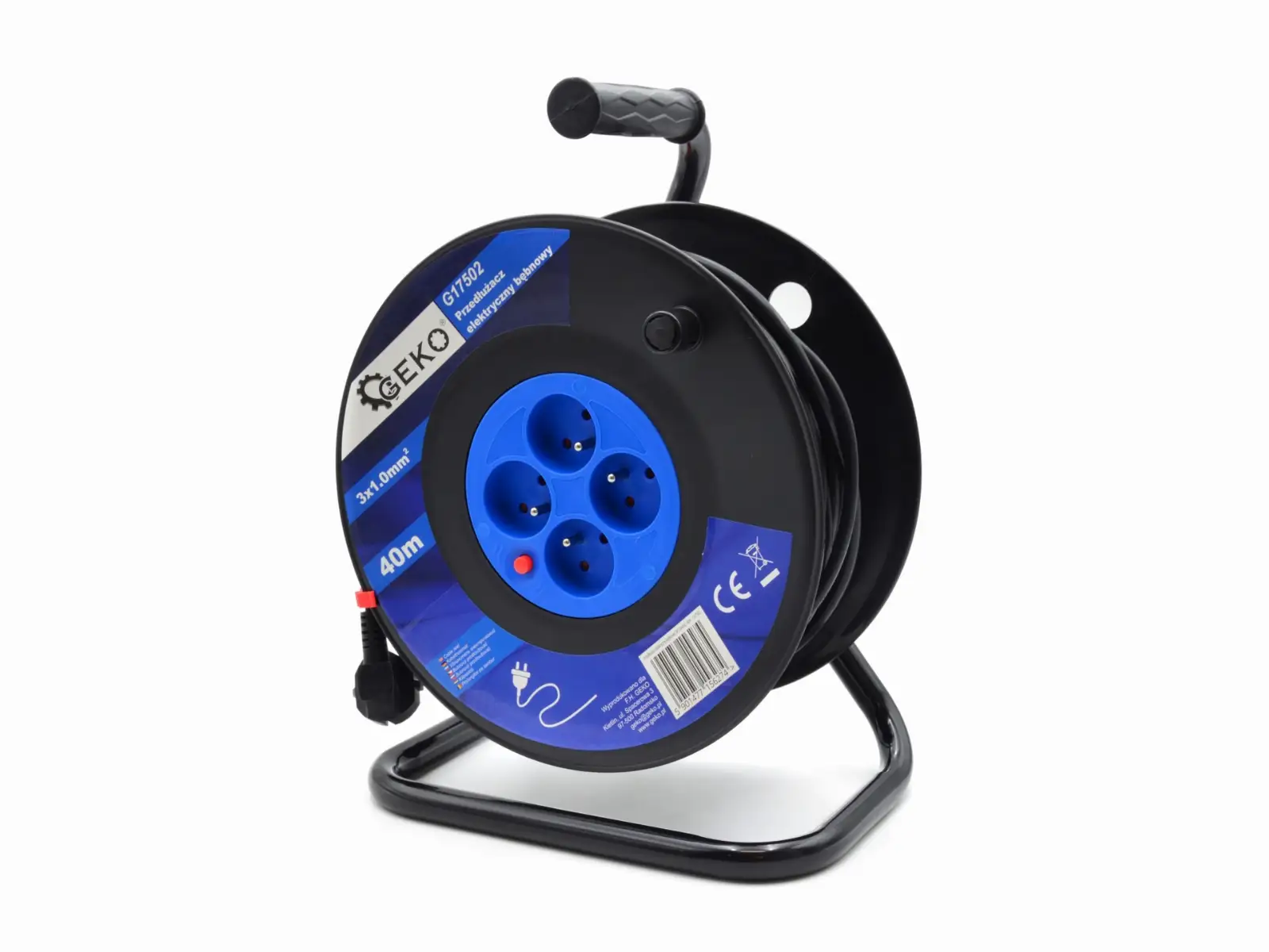przedłużacz elektryczny bębnowy 3x1.0mm2  40m  |  G17502