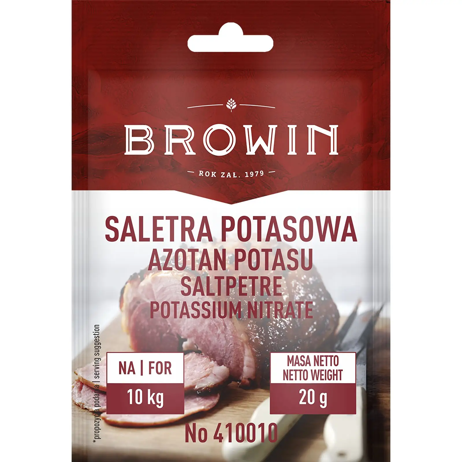 saletra potasowa do peklowania mięs 20g SAL