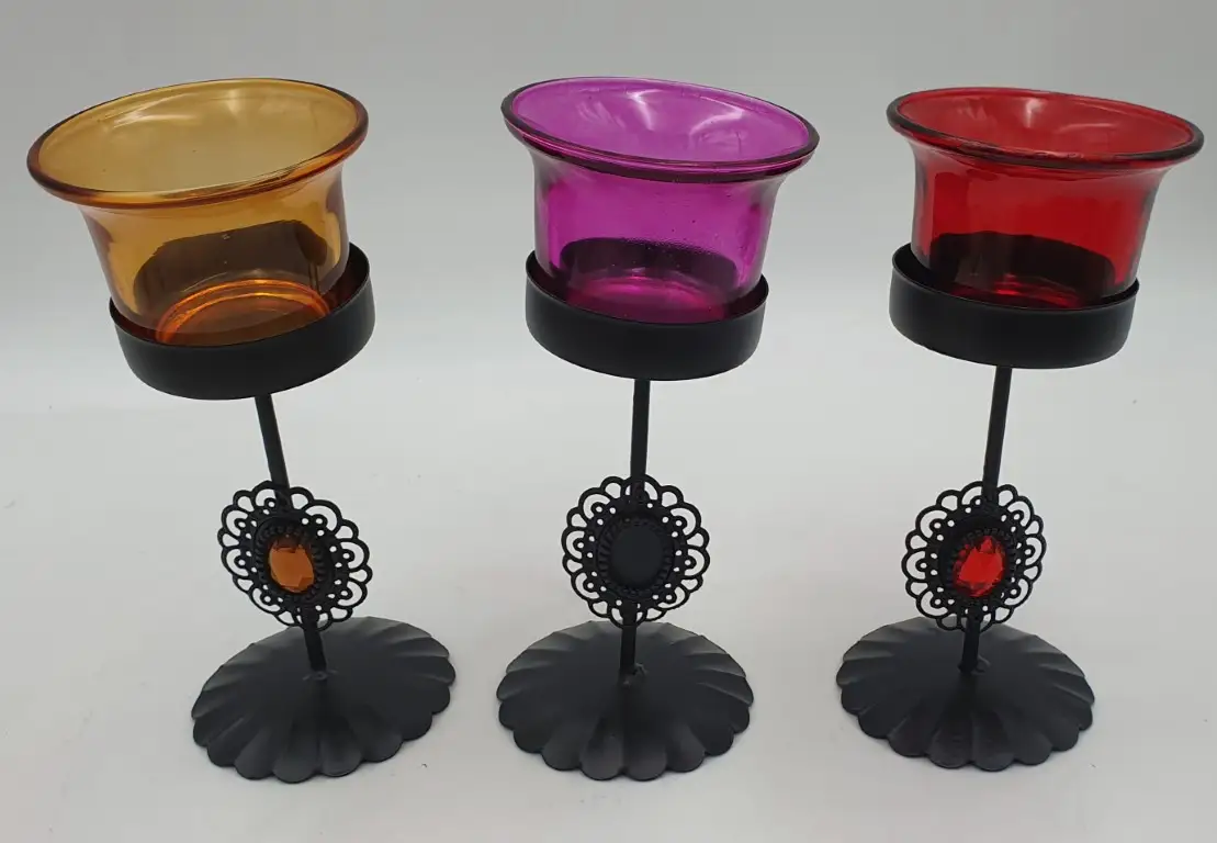 świecznik na tea lights w pudełku metalowy | Q150502044