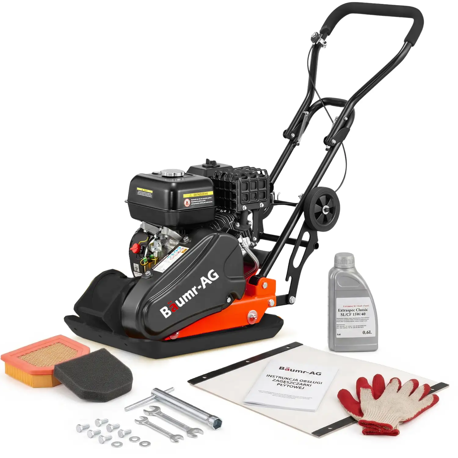 Zagęszczarka gruntu ubijak BAUMR-AG 90 kg silnik BRIGGS & STRATTON GRATISY — 4