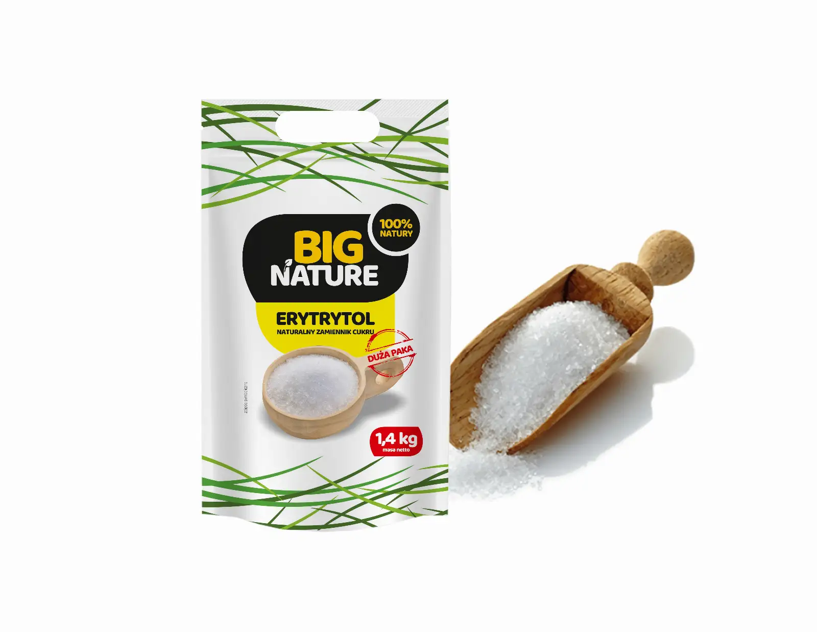 Erytrytol 1,4kg Duża Paka - BIG NATURE