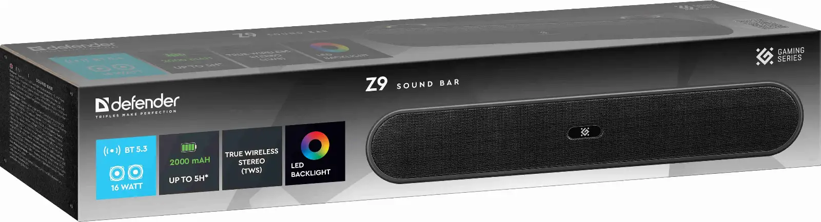 GŁOŚNIK DEFENDER SOUNDBAR Z9 16W LED BLUETOOTH — 9