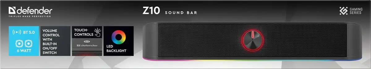 GŁOŚNIK DEFENDER SOUNDBAR Z10 6W LED BLUETOOTH — 11