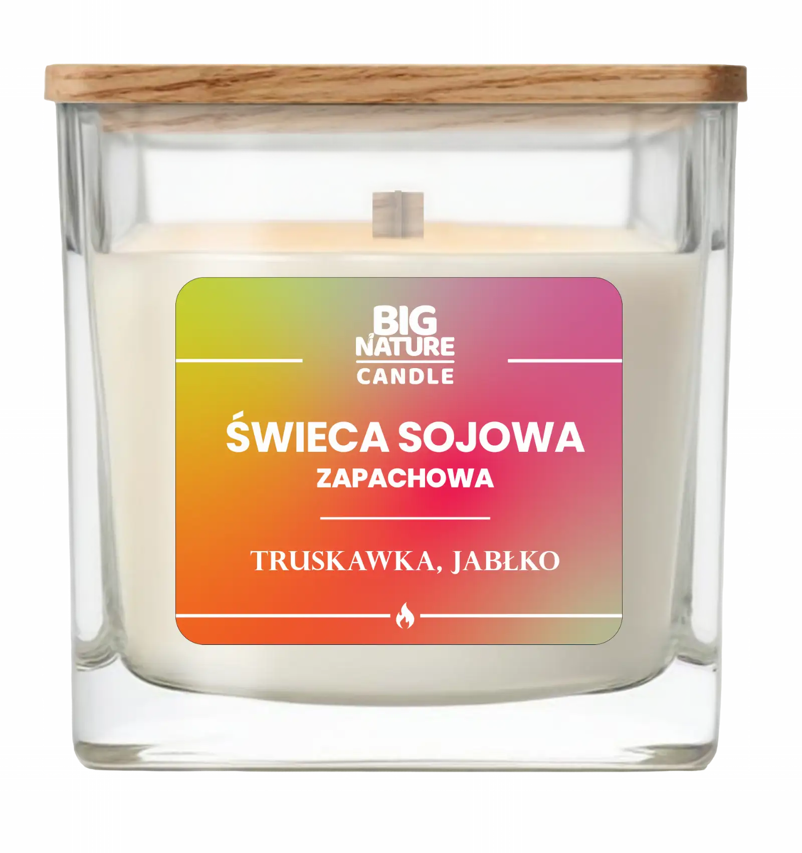 Świeca sojowa o zap. Truskawka i Jabłko 220g