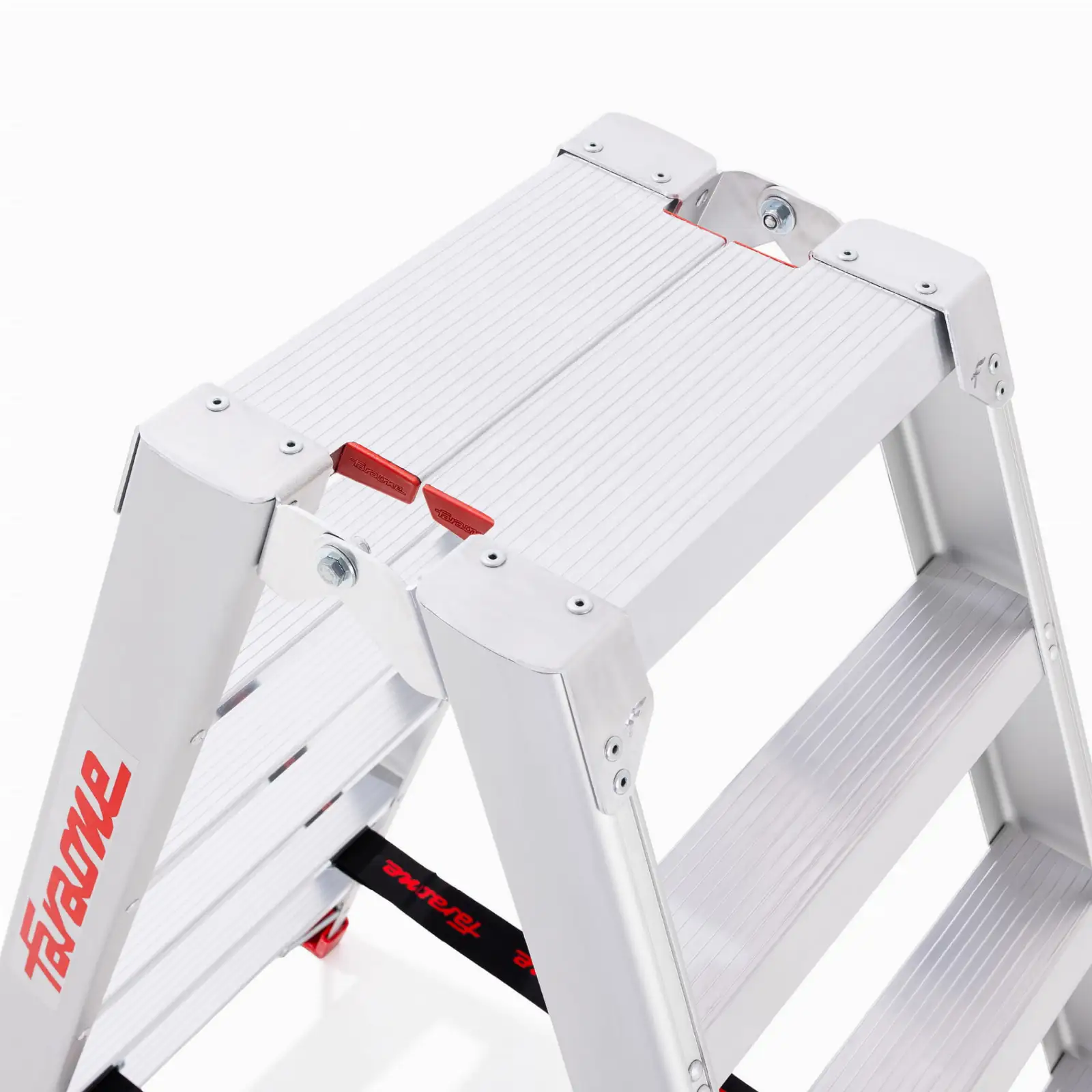 Drabina aluminiowa dwustronna składana profesjonalna 8 stopniowa FARAONE S2185ND - 3,20 m — 3