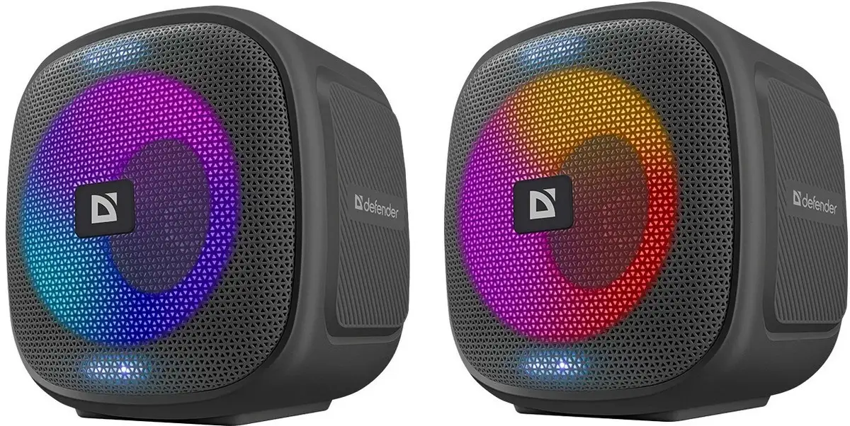 GŁOŚNIK DEFENDER Q4 BLUETOOTH 5.4 10W LED/BT/FM/USB/TWS — 6