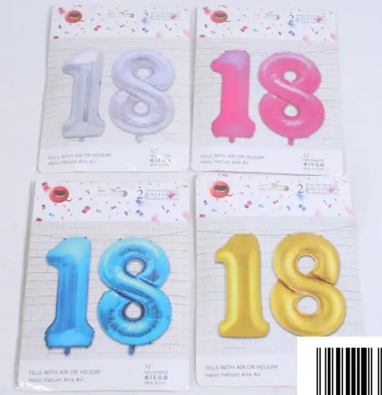 balony foliowe "18"