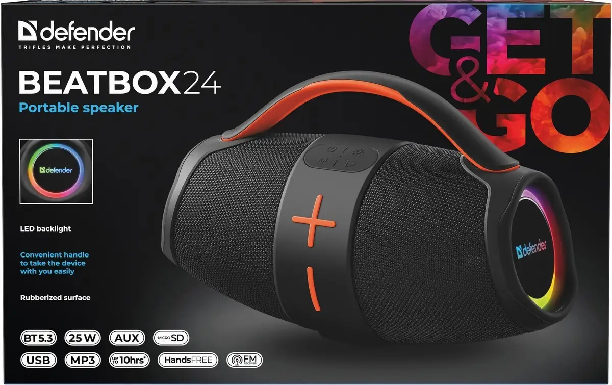 GŁOŚNIK DEFENDER BEATBOX 24 BLUETOOTH 25W — 10