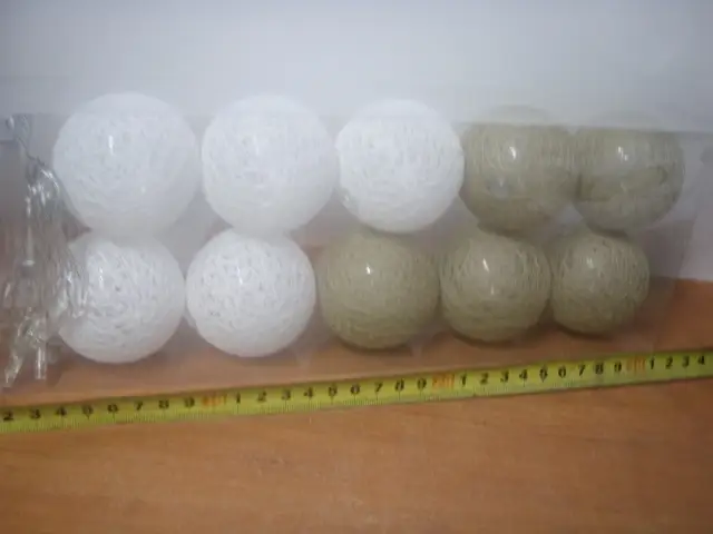 lampki na baterie 10szt. COTTON BALLS | 475332