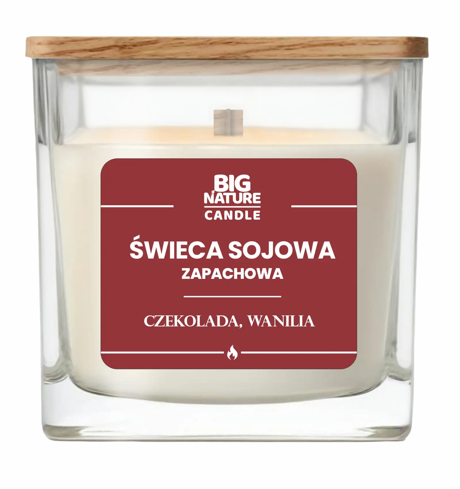 Świeca sojowa o zap. Czekolada i Wanilia 220g