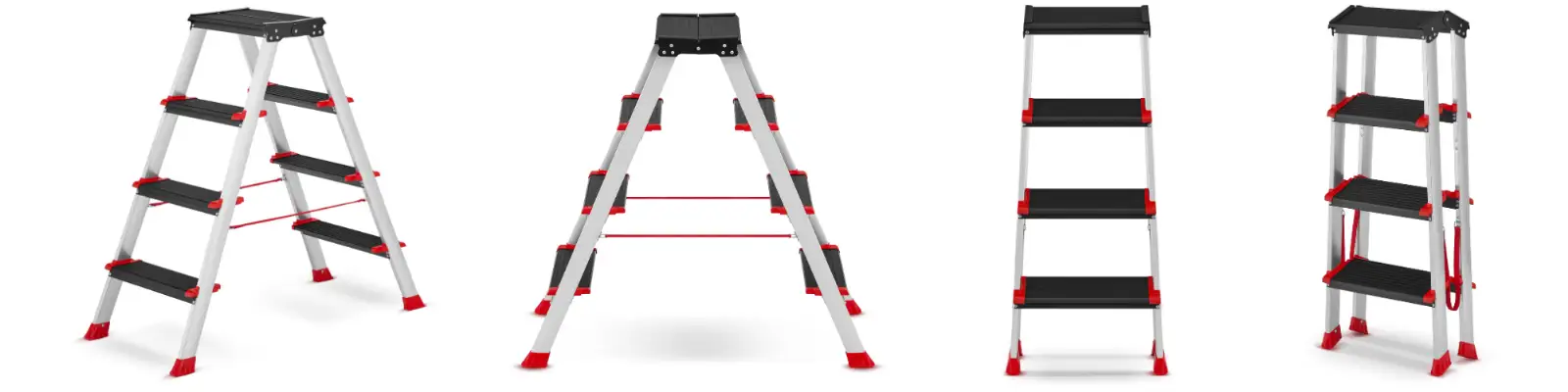 Drabina aluminiowa profesjonalna dwustronna składana HIGHER 2x4 - 3 m