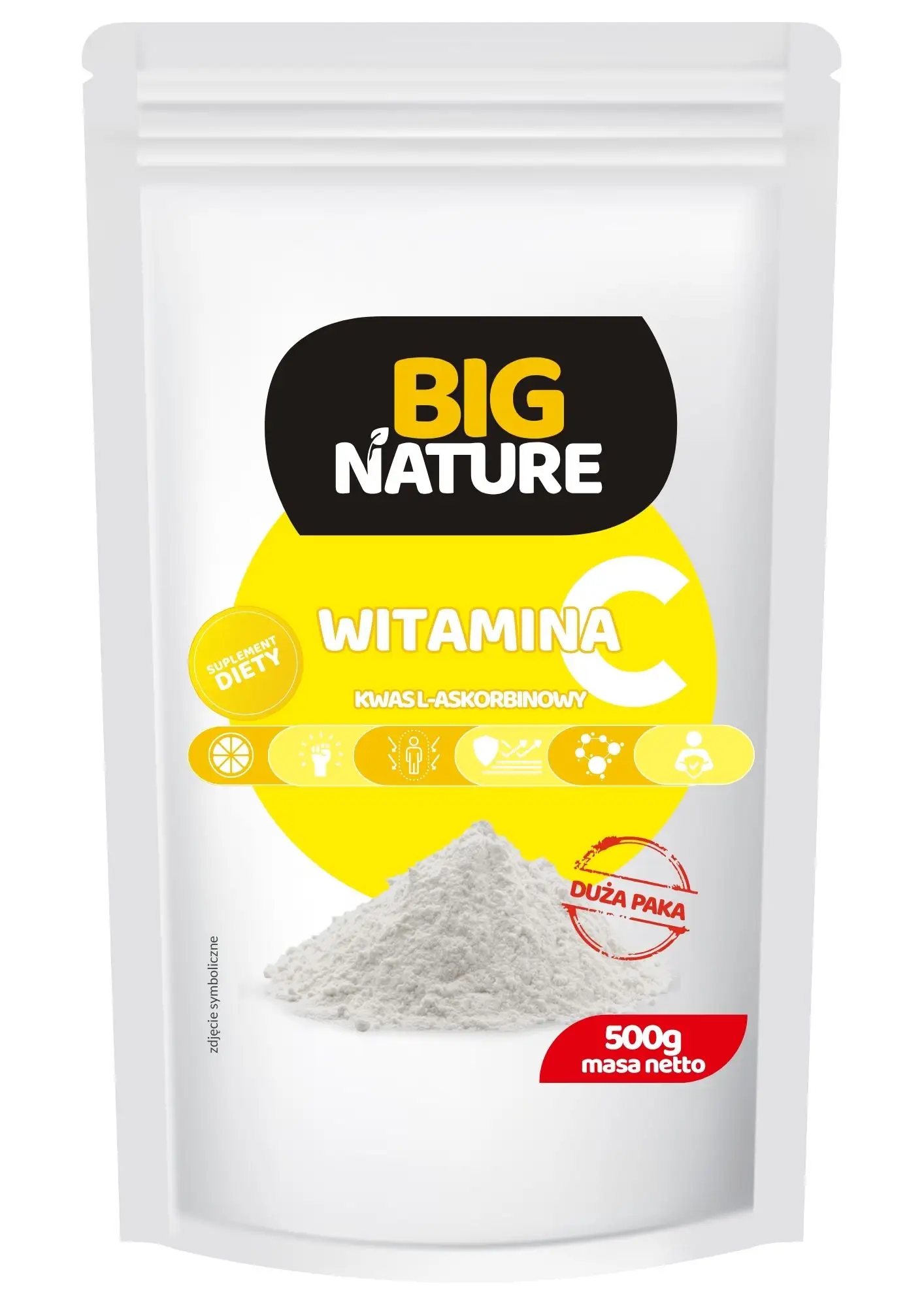 Witamina C Kwas L-Askorbinowy 500g SUPLEMENT DIETY - BIG NATURE