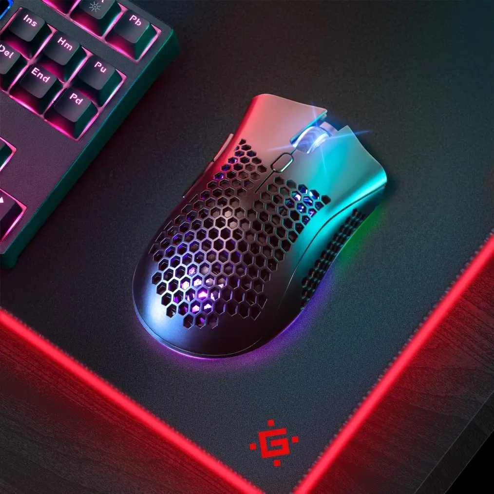 MYSZ DEFENDER GM-709L WARLOCK OPTIC RF RGB 2400dpi 8P — 8