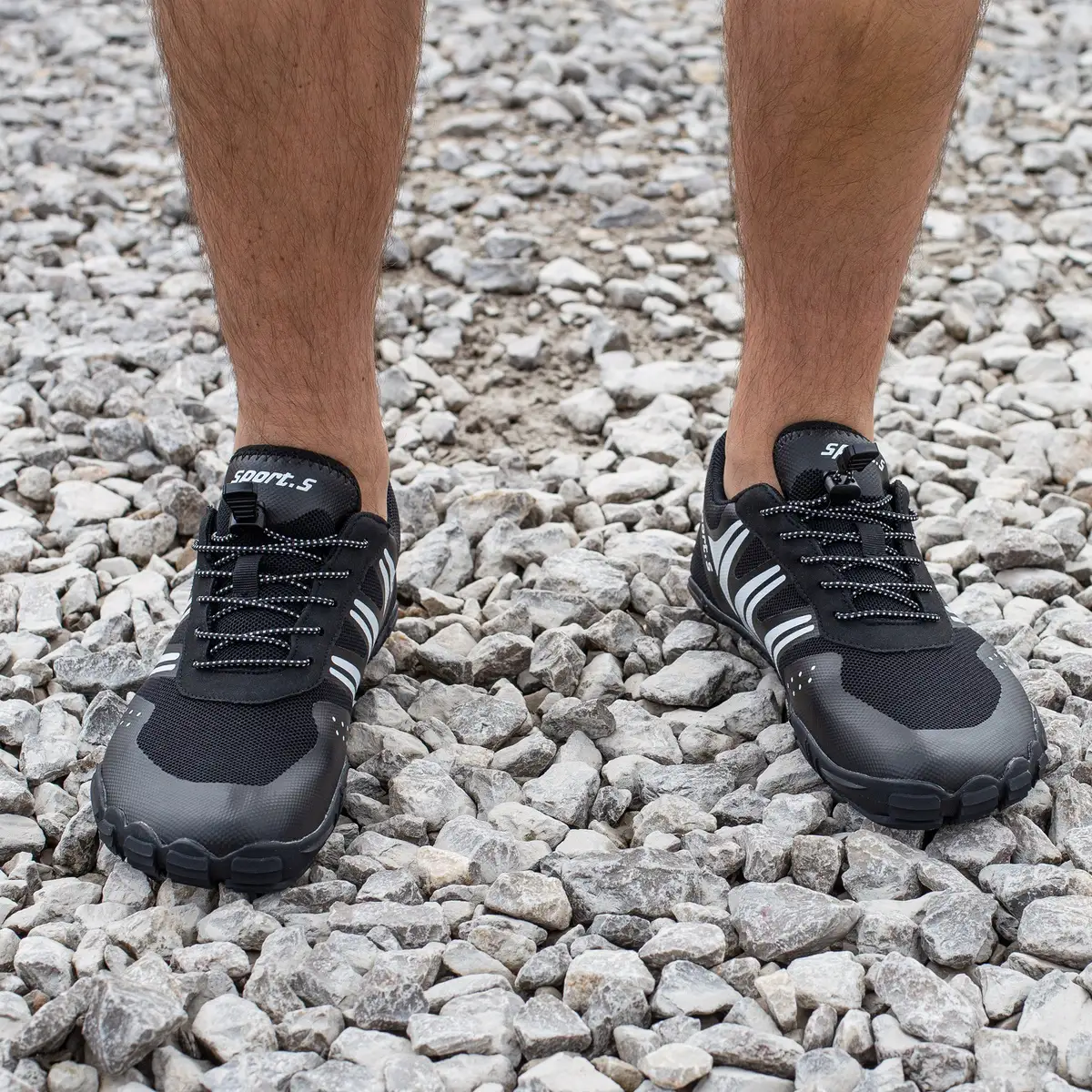 Buty do wody wodoodporne antypoślizgowe lekkie oddychające obuwie sportowe 40 czarne