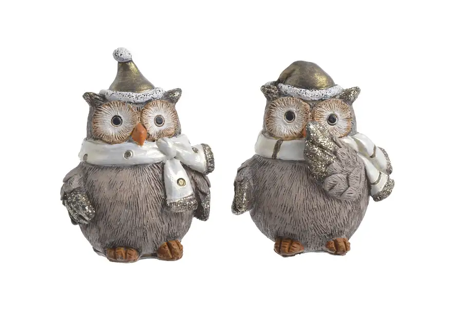 figurka ceram 6szt SOWA 6cm 36CAN5882_MIX