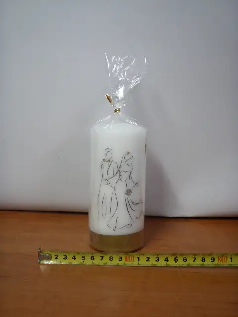 świeczka walec 70/120  ŚLUB — 2