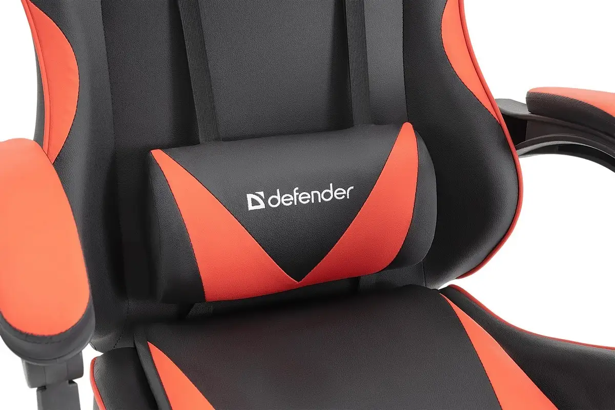 FOTEL DEFENDER TORNADO CZERWONO-CZARNY GAMING — 23