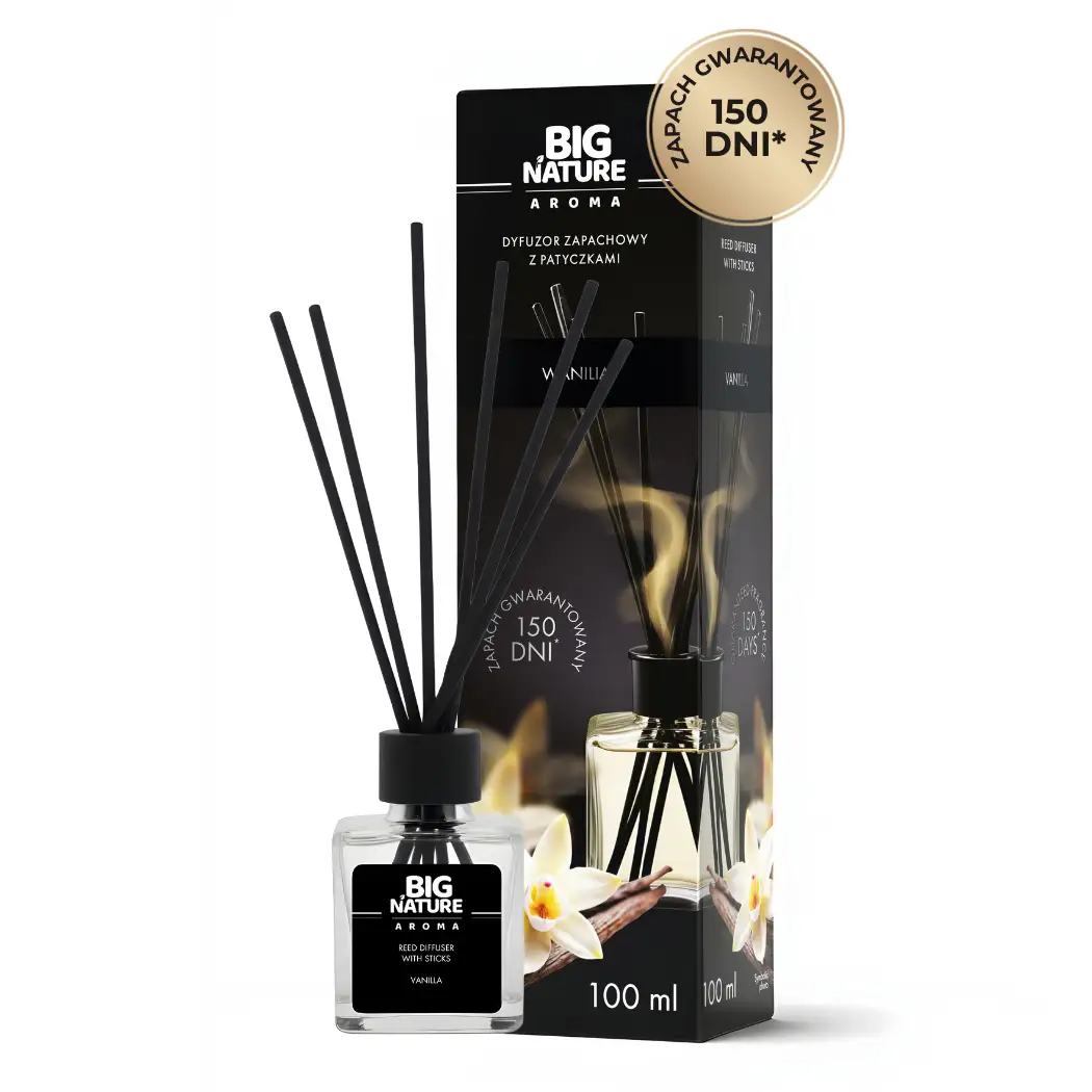 Dyfuzor zapachowy z patyczkami - WANILIA 100ml