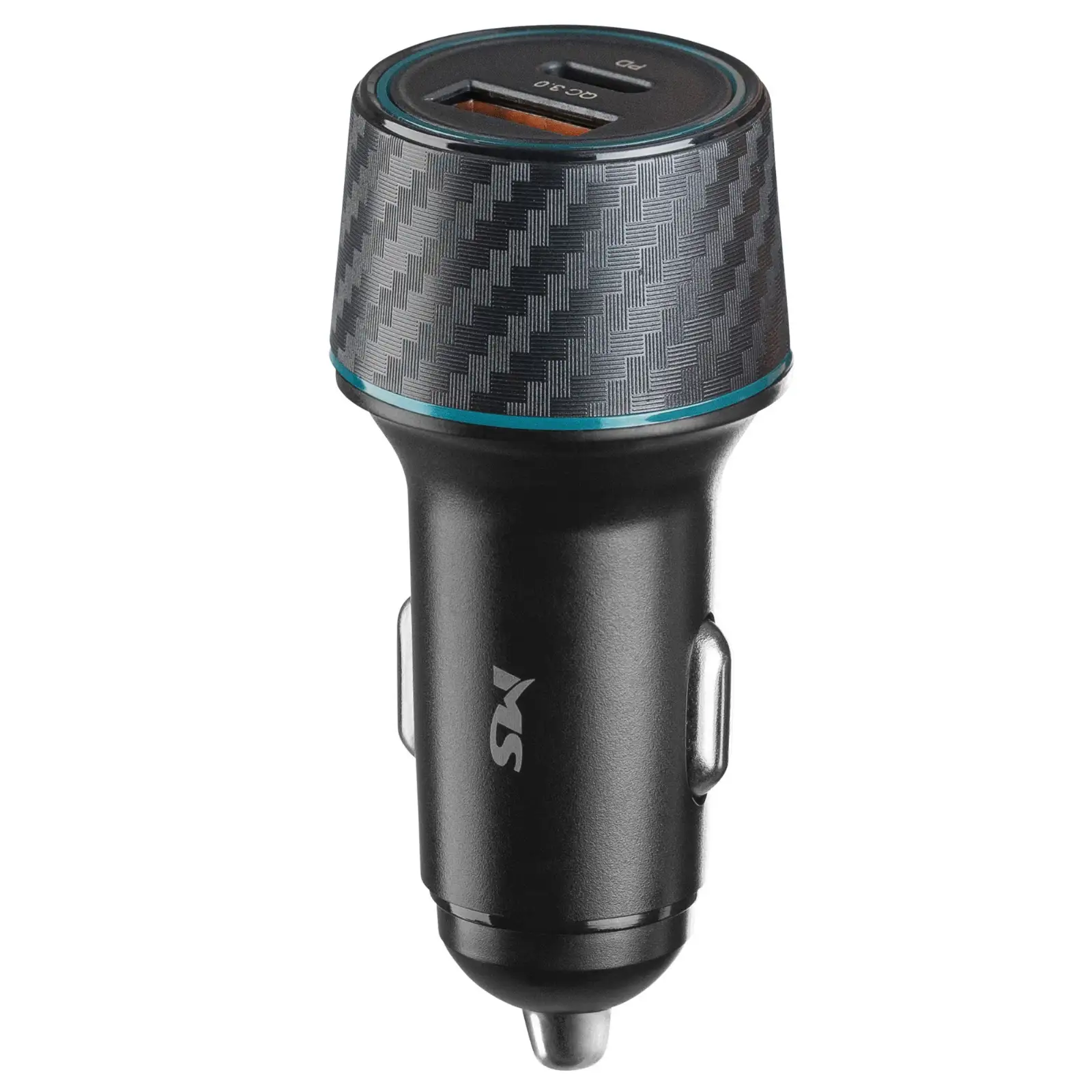 ŁADOWARKA SAMOCHODOWA MS POWER A300 38W PD QC 3.0 CZARNA — 2